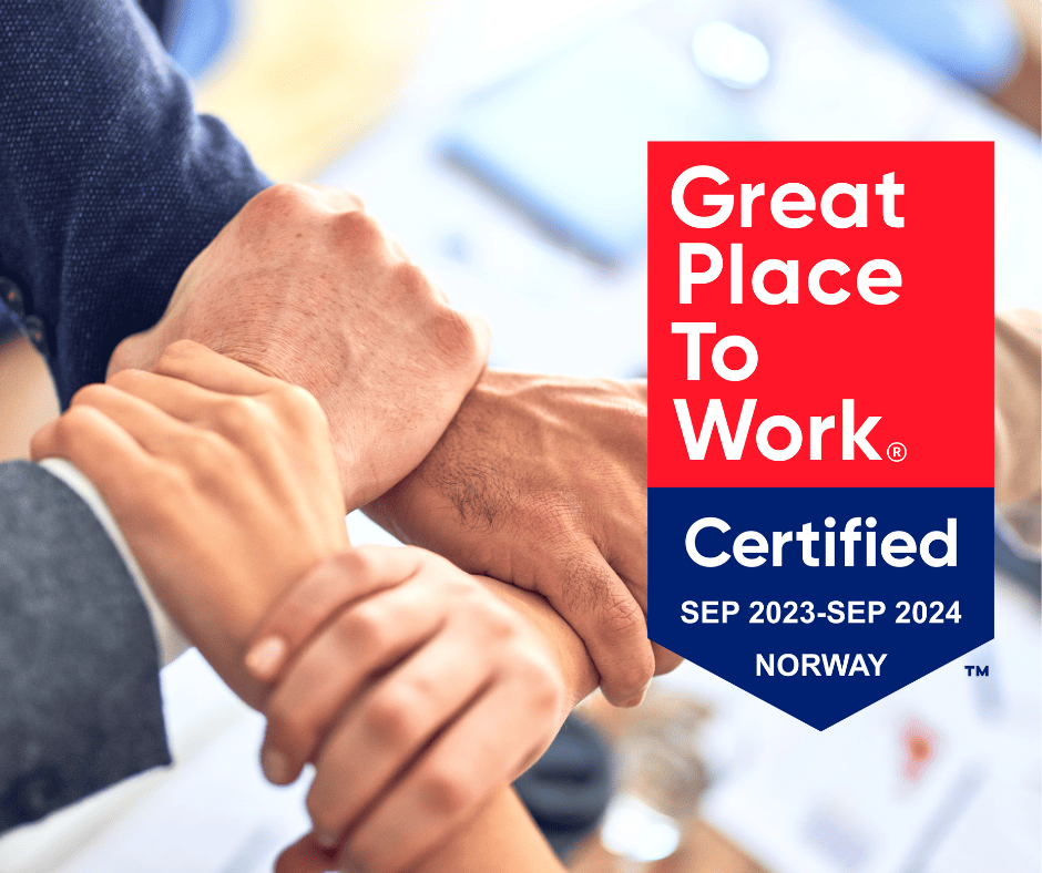 Stratema sertifisert som Great Place To Work 2023/2024
