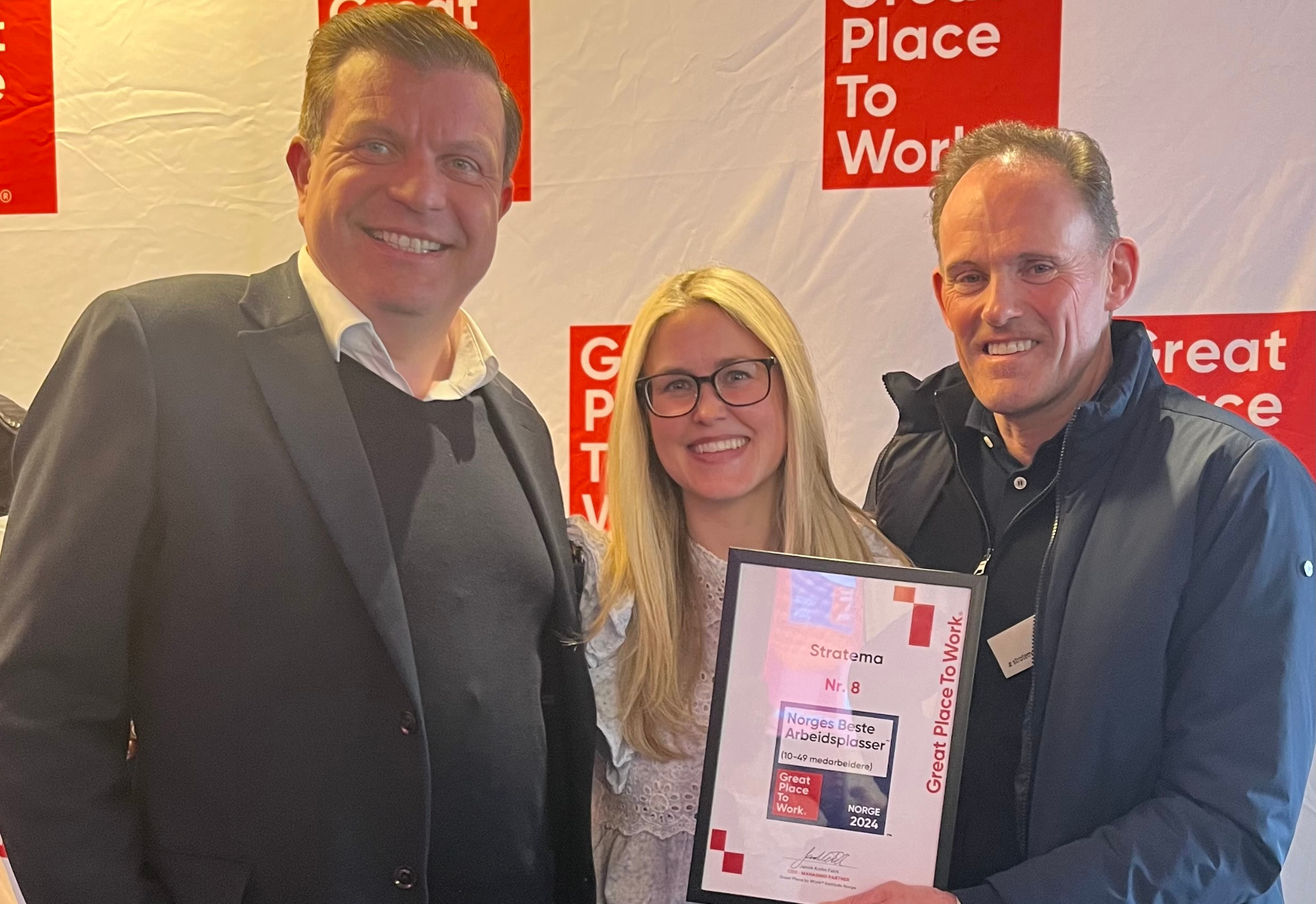 Stratema ranks 8th in Great Place to Work`s annual awards for Norway’s Best Workplaces 2024
