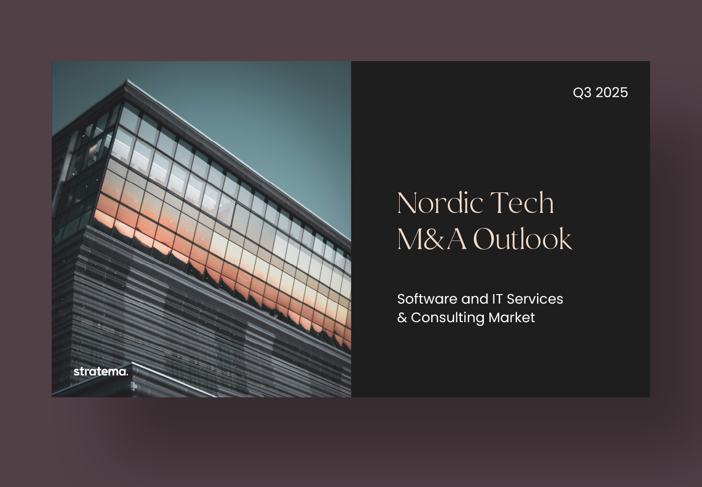 Marknadsutsikter för M&A i den nordiska tekniksektorn – Q3 2025