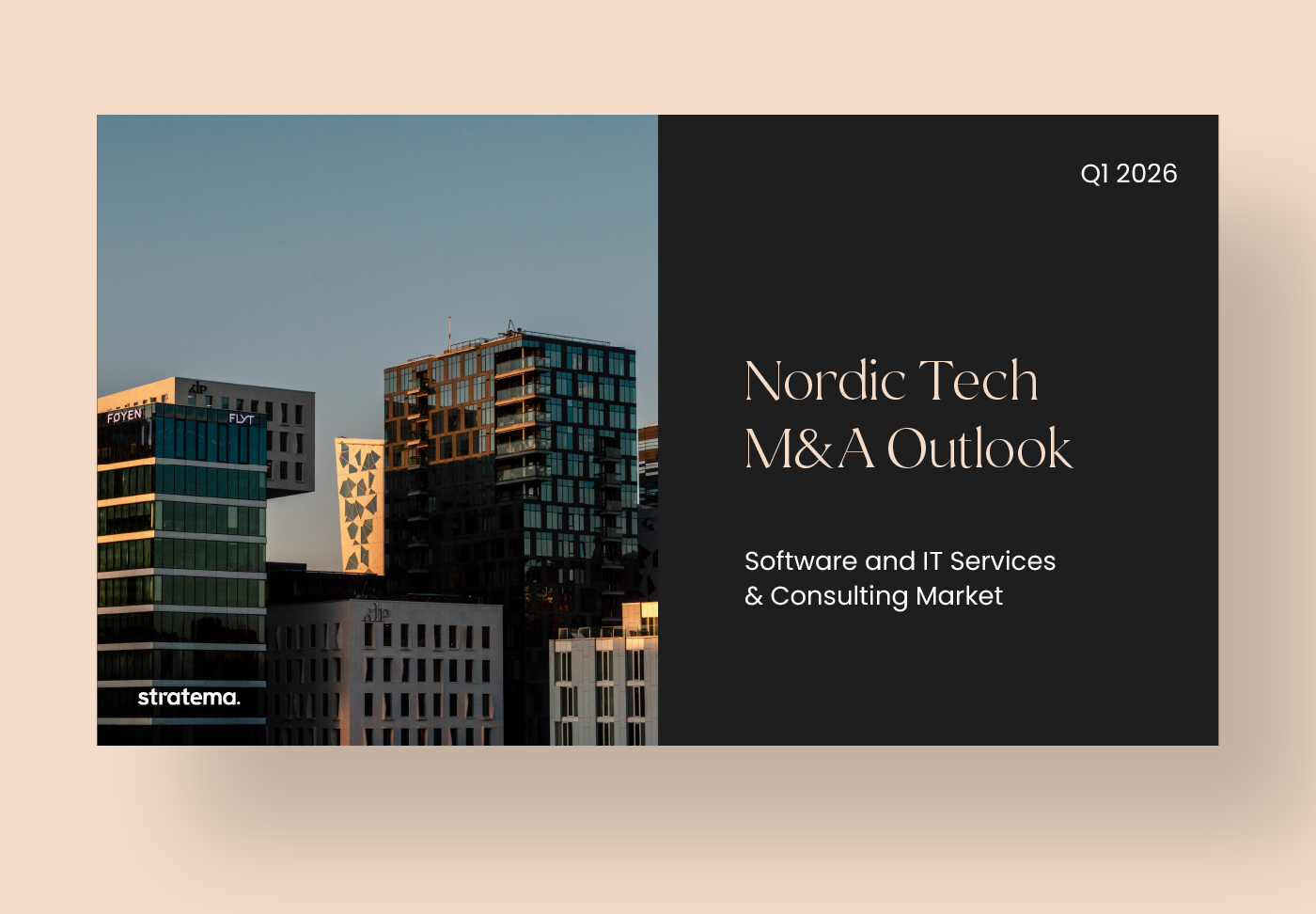 Markedsutsikter for M&A i nordisk teknologisektor Q1 2026